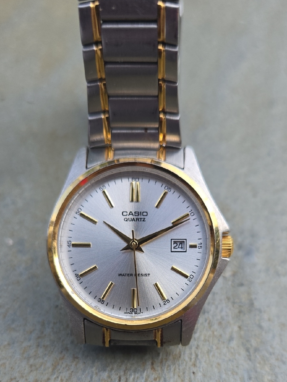 Casio Two-Tone Silver and Gold Dress Watch
